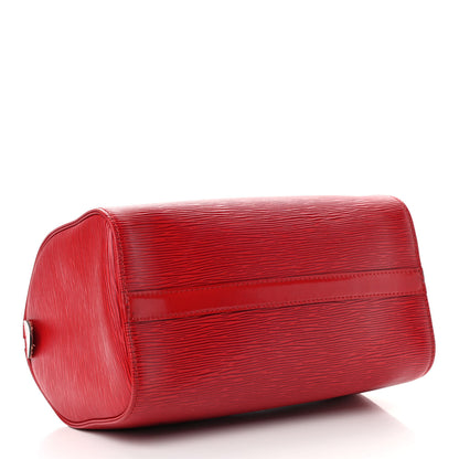 Louis Vuitton Epi Speedy 25 Castillan Red 4 of 10