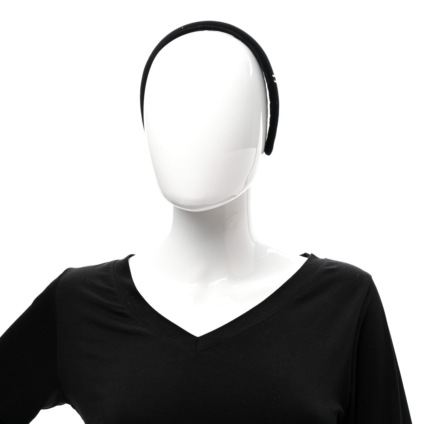 Velvet CC Headband Black