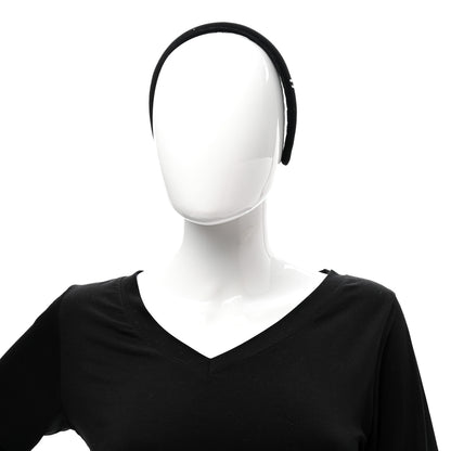 Chanel Velvet CC Headband Black 2 of 7