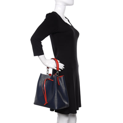 Louis Vuitton Epi Neonoe Indigo Coquelicot 3 of 15