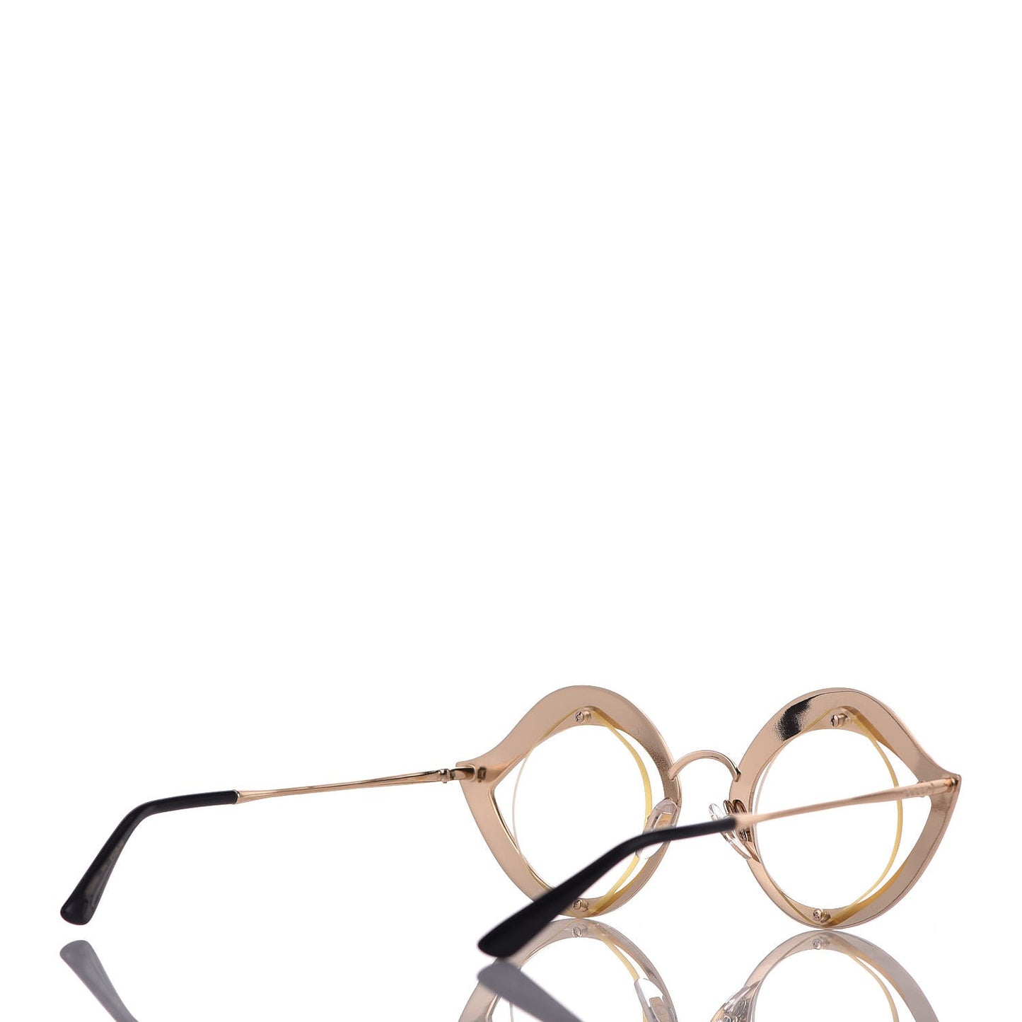 Metal Crystal Cat Eye Sunglasses GG0046S Light Pink