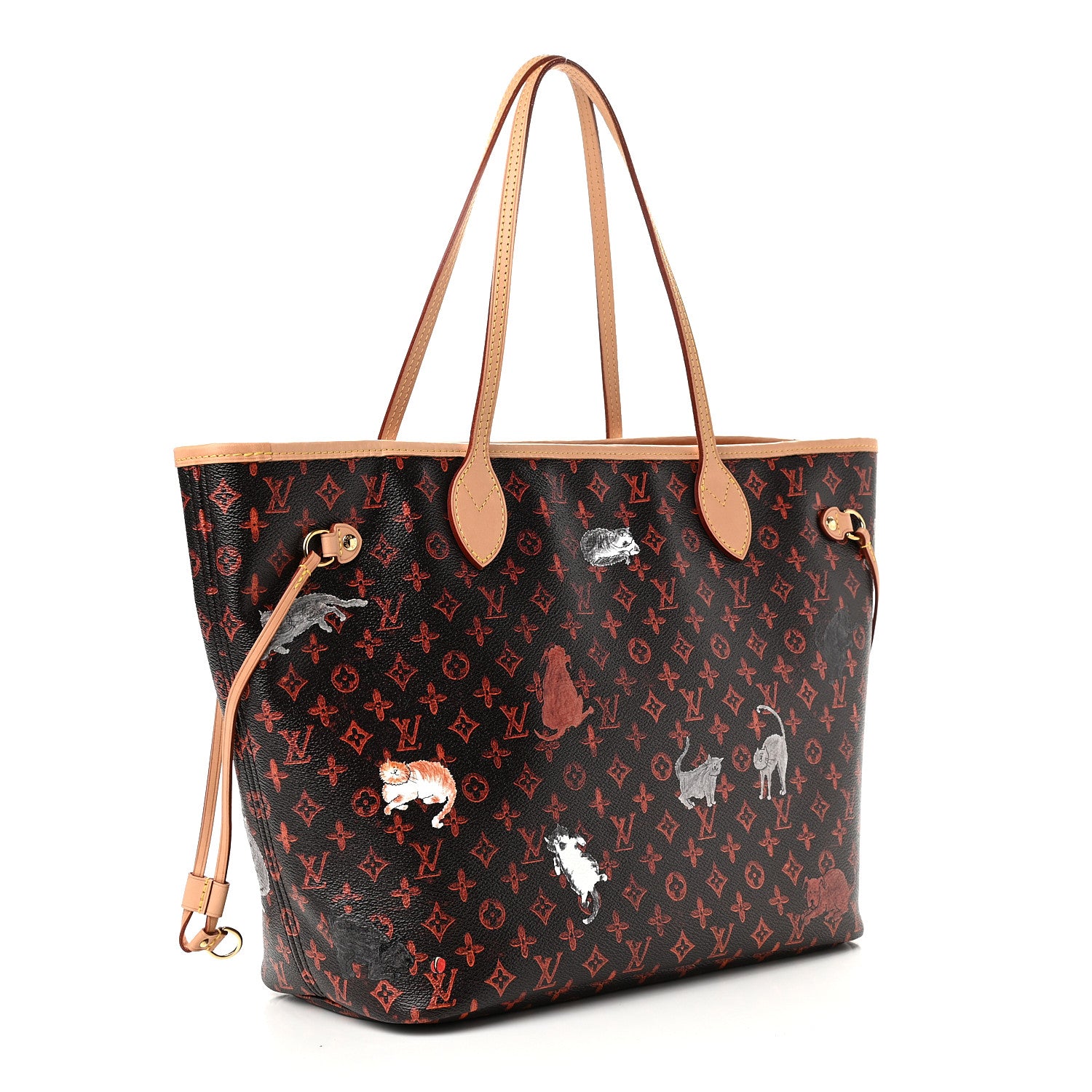Louis Vuitton Catogram Neverfull MM Marron 3 of 10