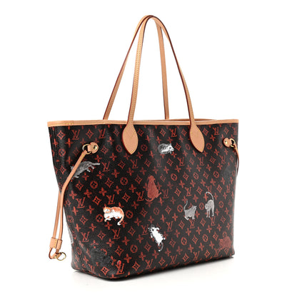 Louis Vuitton Catogram Neverfull MM Marron 3 of 10