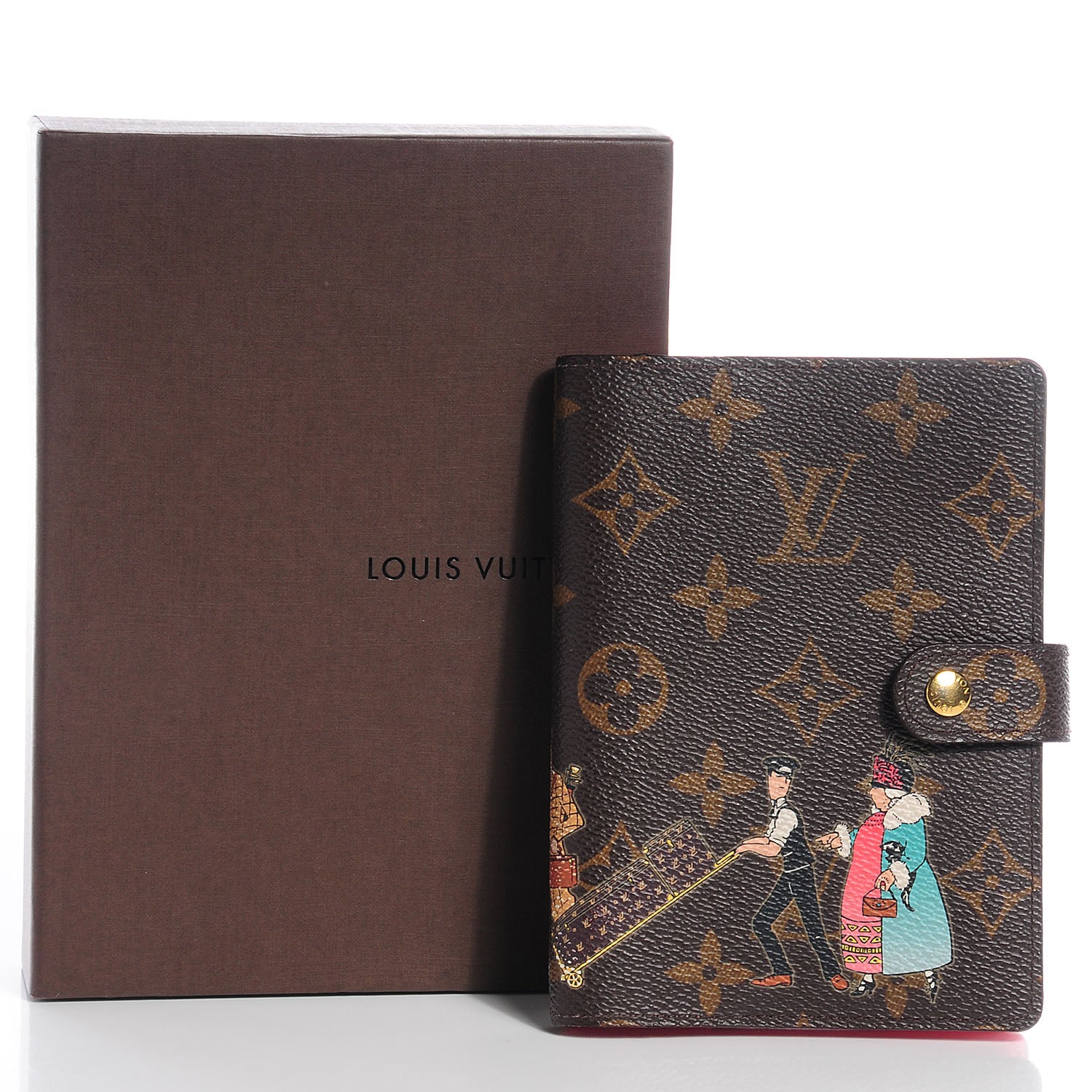 Louis Vuitton Monogram Illustre Small Ring Agenda Rose 6 of 10