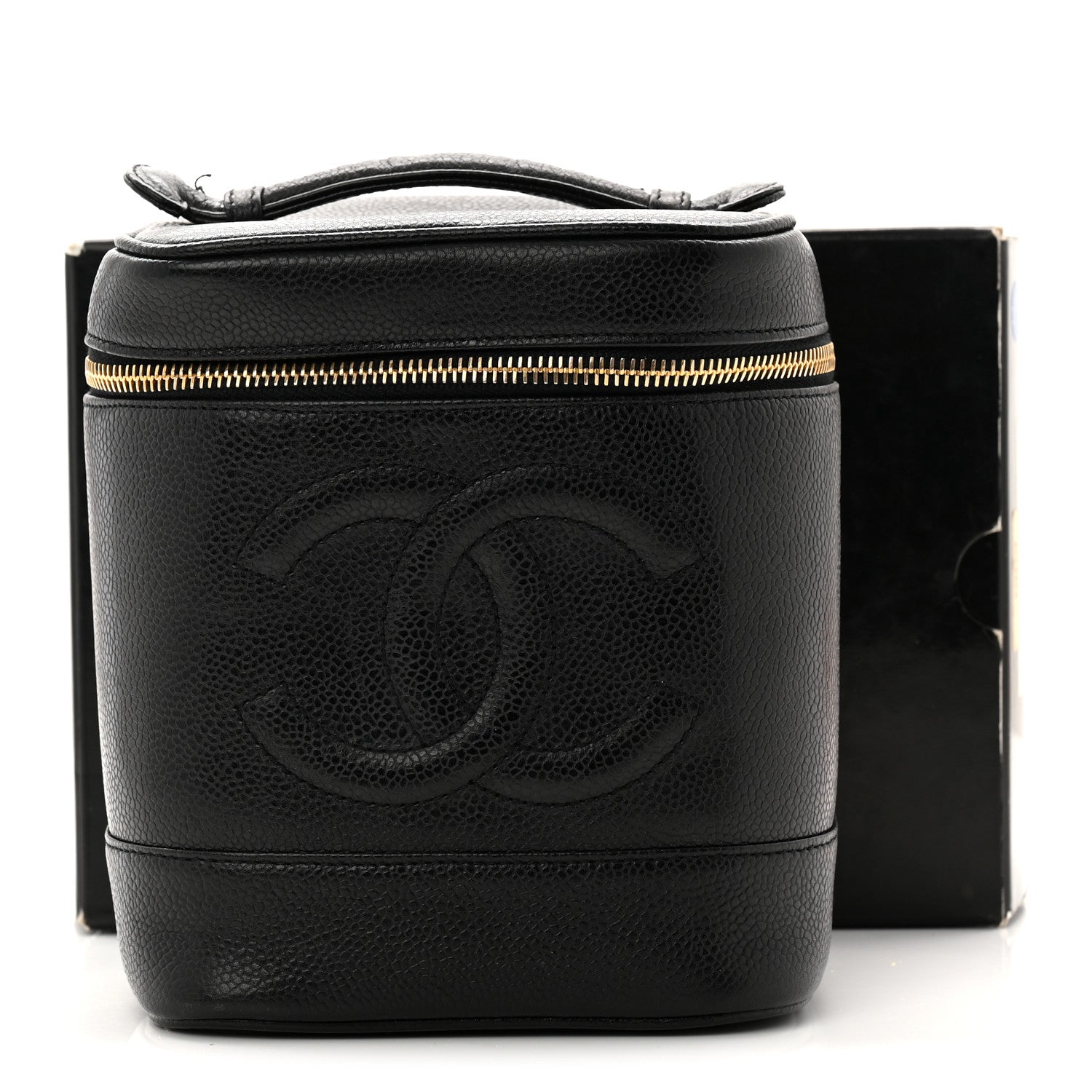 Chanel Caviar Vanity Cosmetic Case Black 11 of 11