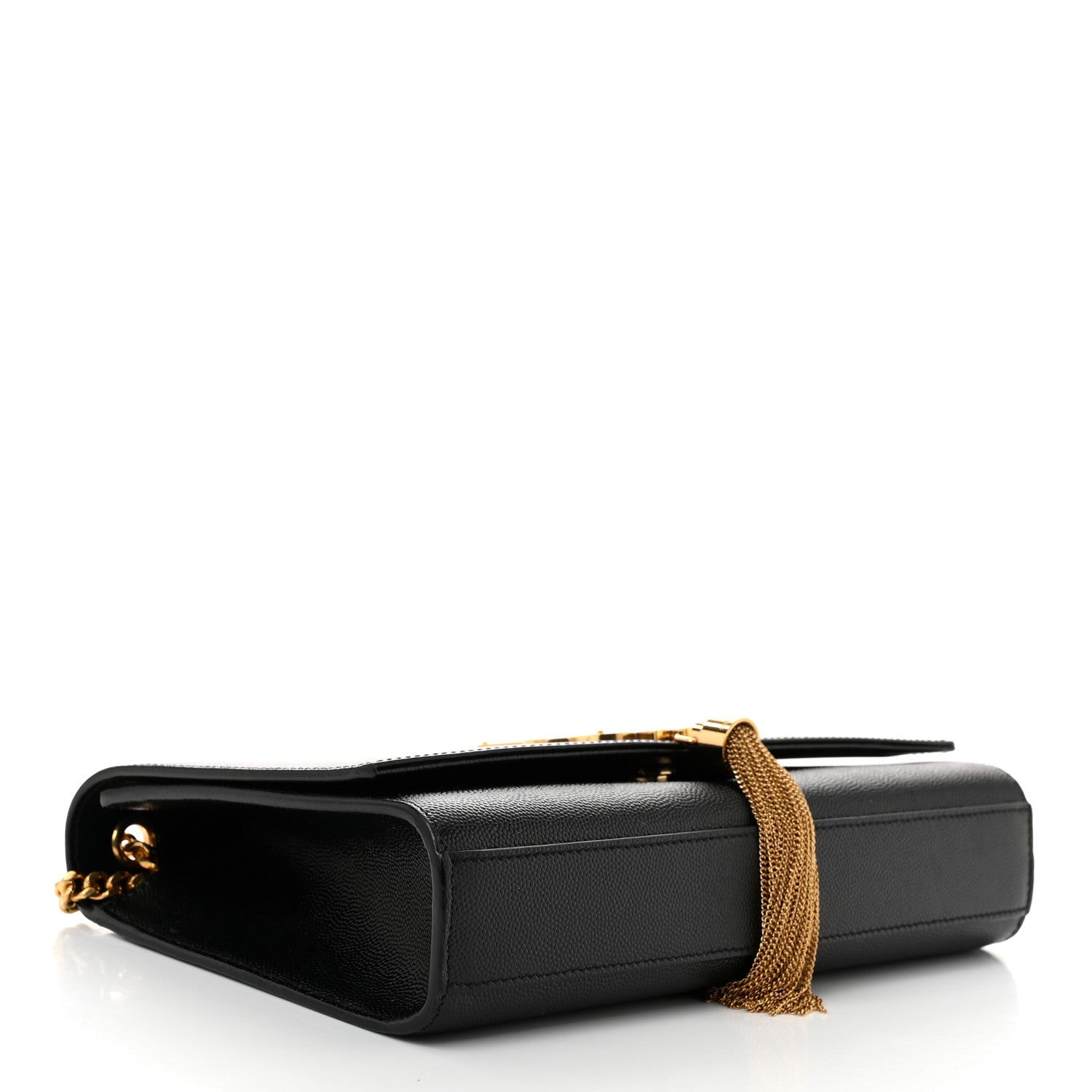 Saint Laurent Grain De Poudre Medium Classic Monogram Kate Tassel Satchel Black 4 of 11