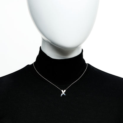 Tiffany Sterling Silver Paloma Picasso Graffiti X Pendant Necklace 2 of 5