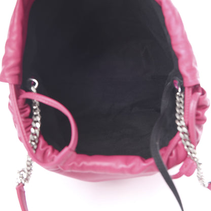 Saint Laurent Lambskin Teddy Drawstring Bag Freesia 6 of 11