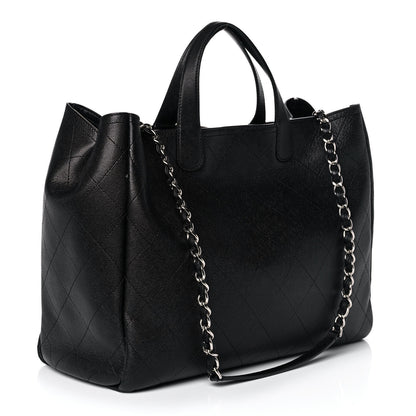 Chanel Caviar Stitched Large Shopping Tote Black 3 of 14