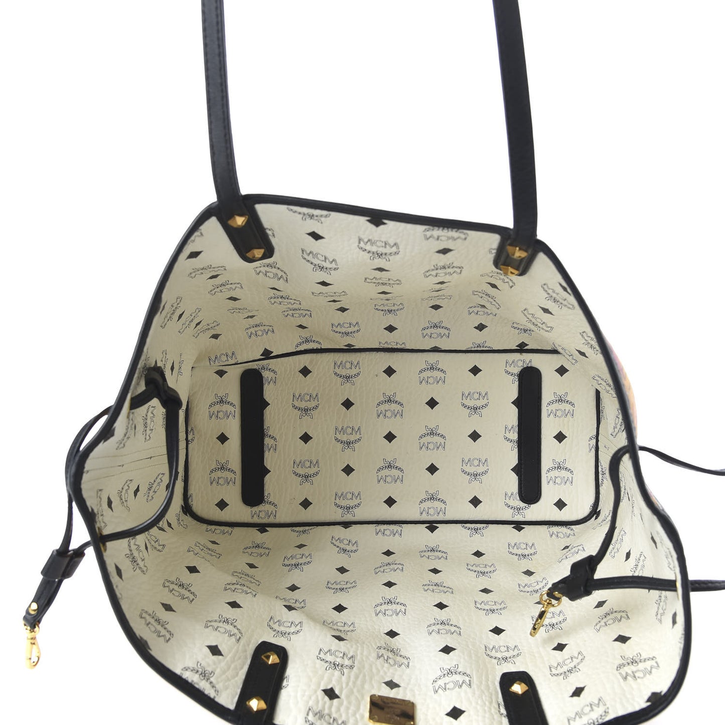 Visetos Medium Project Reversible Shopper Tote White