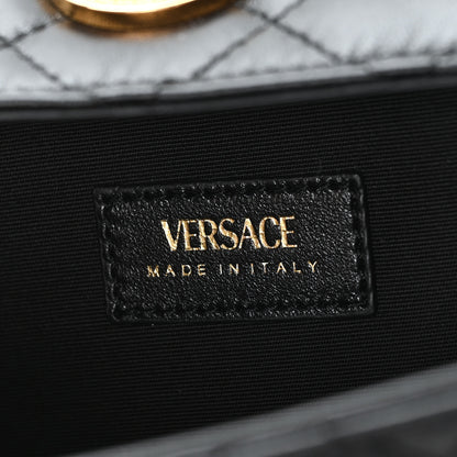 Versace Lambskin Quilted Medusa Wallet On Chain Crossbody Black 6 of 9