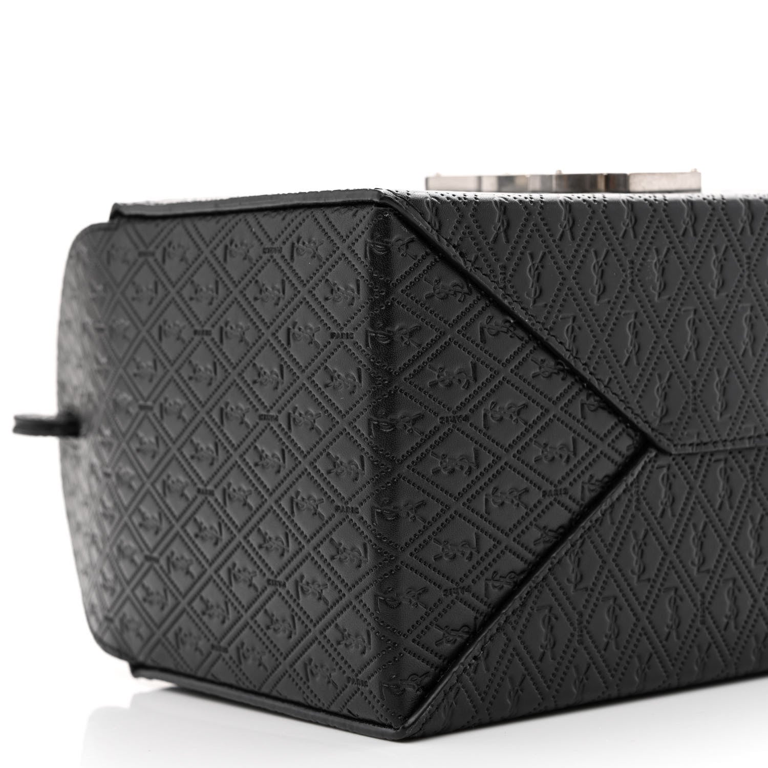 Saint Laurent Calfskin Monogram Take Away Box Black 9 of 10