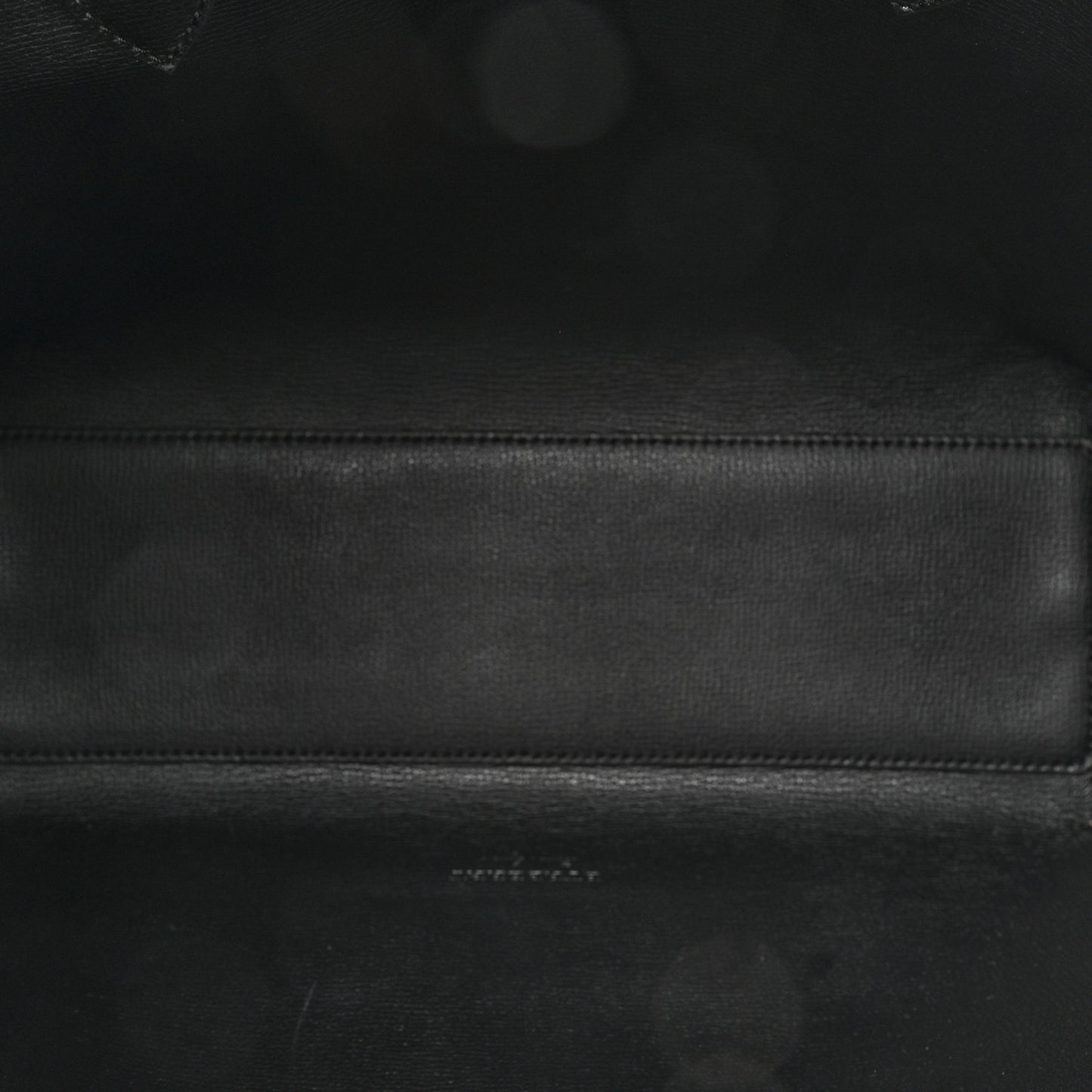 Grainy Calfskin Haymarket Check Medium Reversible Tote Black