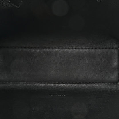 Burberry Grainy Calfskin Haymarket Check Medium Reversible Tote Black 5 of 15
