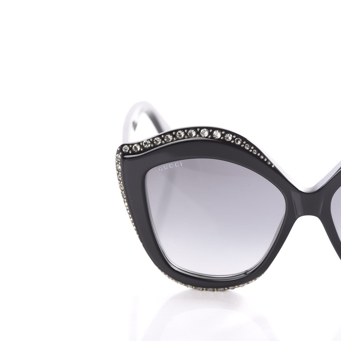 Crystal Cat Eye GG0118S Sunglasses Black