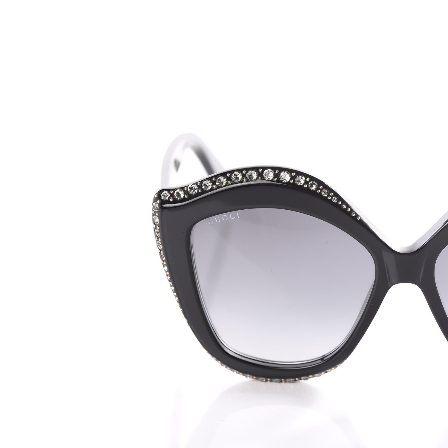 Gucci Crystal Cat Eye GG0118S Sunglasses Black 5 of 8