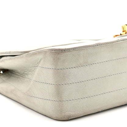 Chanel Lambskin Quilted Small Single Flap Light Blue 9 of 12