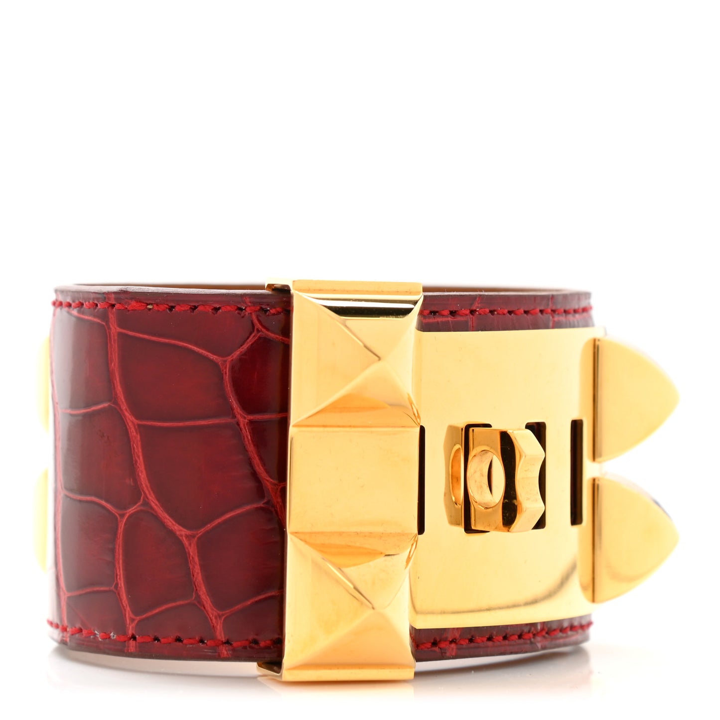 Shiny Alligator Collier De Chien CDC Bracelet S Braise