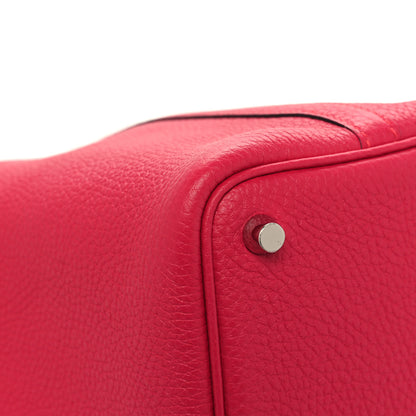 Hermes Taurillon Clemence Matte Alligator Picotin Lock Touch 18 PM Rose Mexico 11 of 13