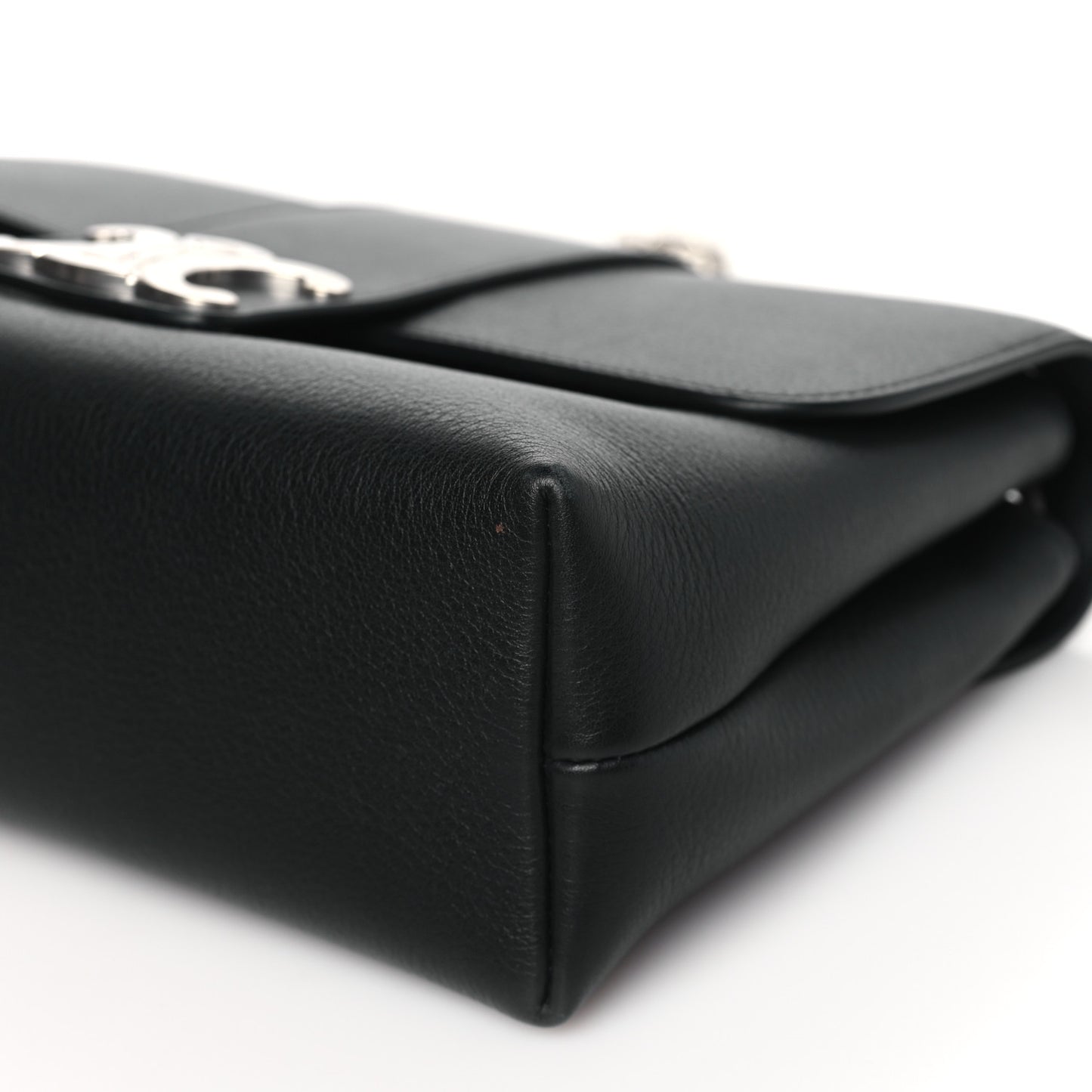 Supple Calfskin Medium Victoire Bag Black