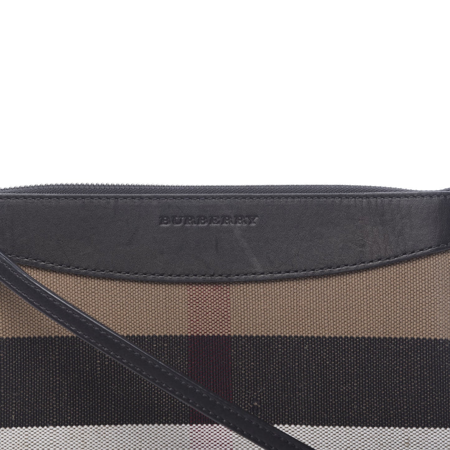 Mega Check Peyton Crossbody Clutch Bag Black