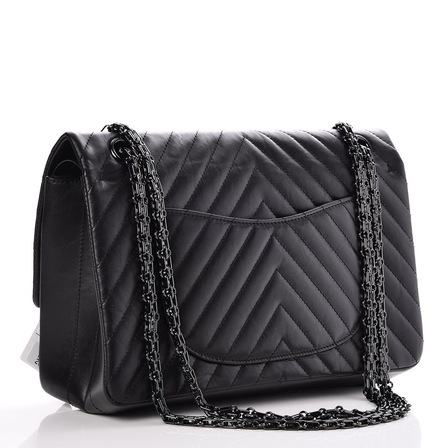 Chanel Aged Calfskin Chevron 2.55 Reissue 226 So Black 3 of 8