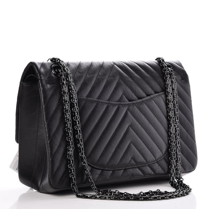 Chanel Aged Calfskin Chevron 2.55 Reissue 226 So Black 3 of 8
