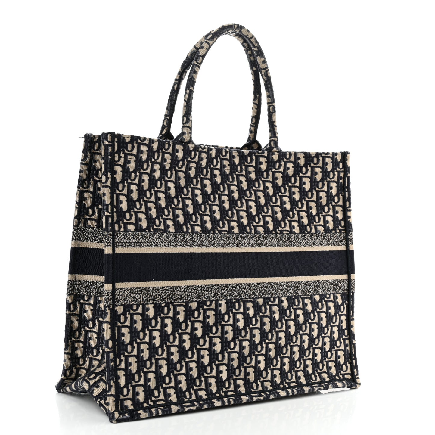 Oblique Large Book Tote Blue Multicolor
