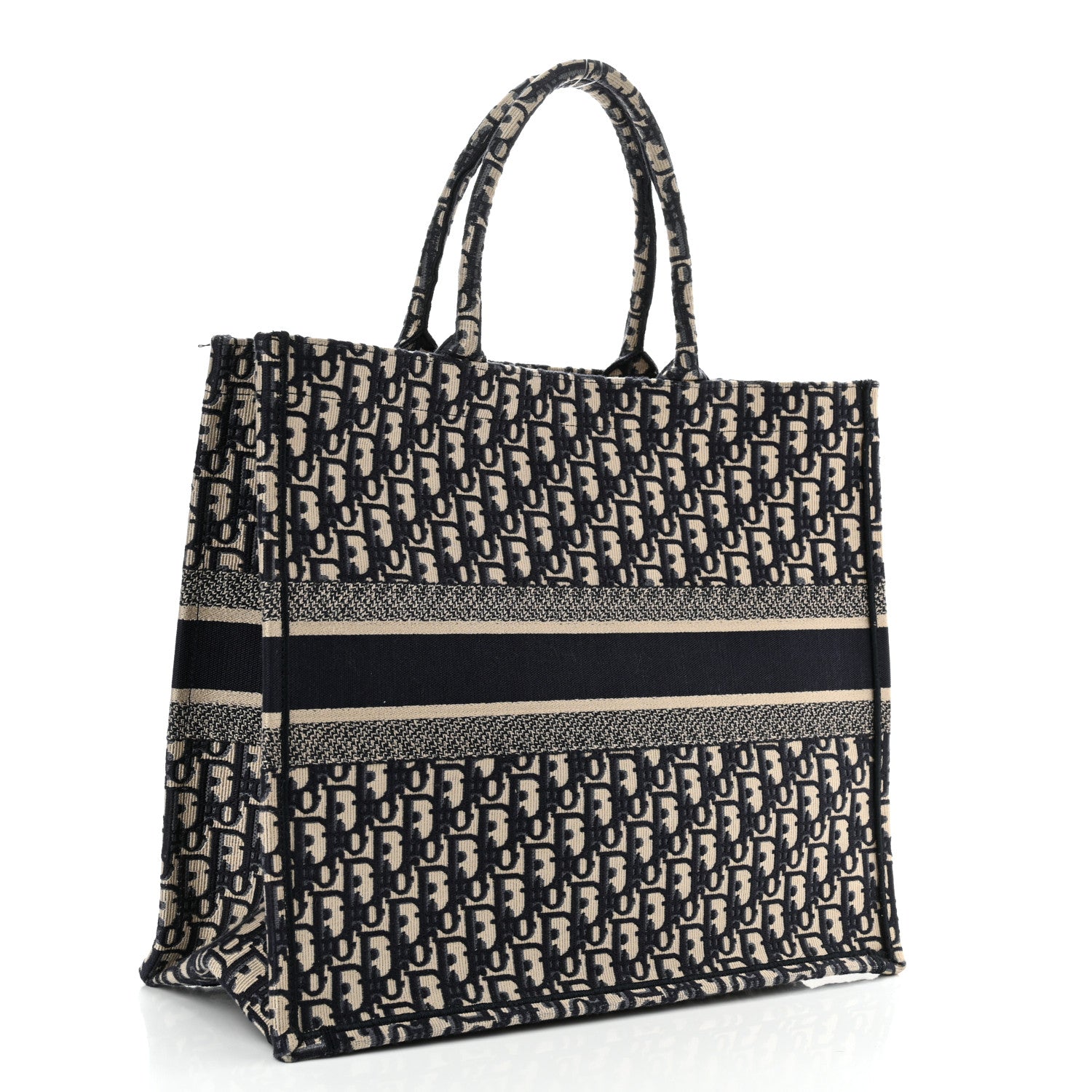 Christian Dior Oblique Large Book Tote Blue Multicolor 3 of 11