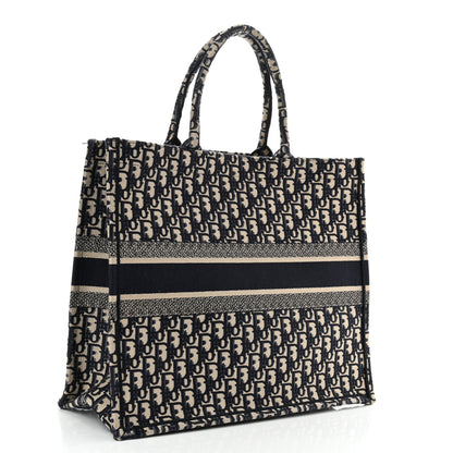 Christian Dior Oblique Large Book Tote Blue Multicolor 3 of 11
