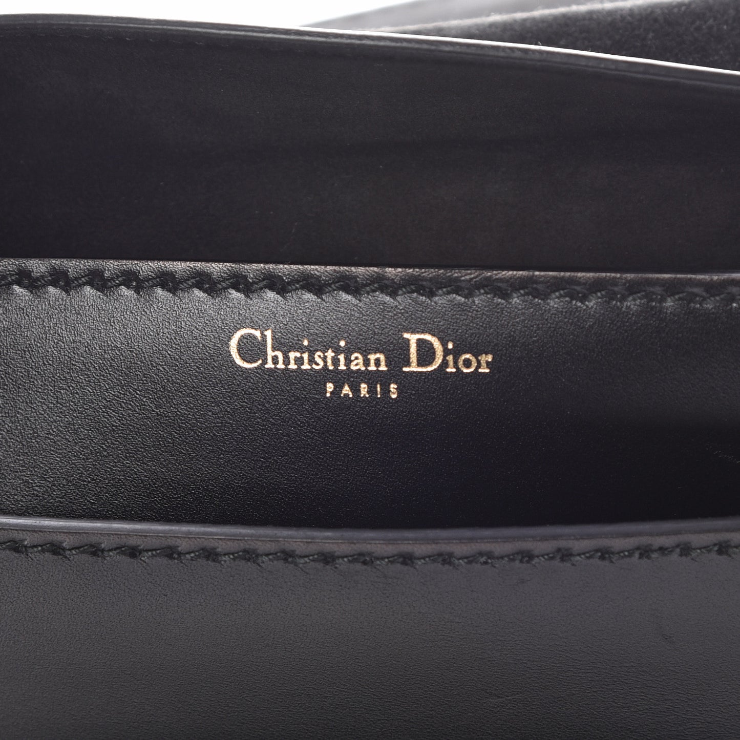 Calfskin J'Adior Chain Flap Bag Black