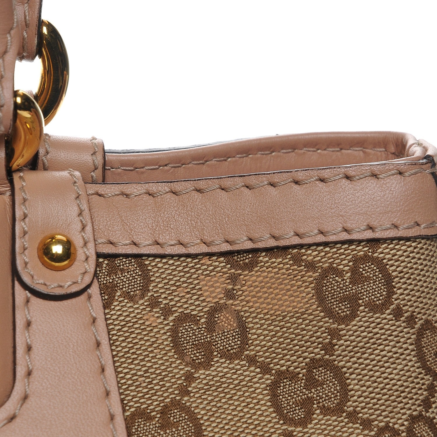 Gucci Monogram Medium Scarlett Studded Tote Pink 9 of 9