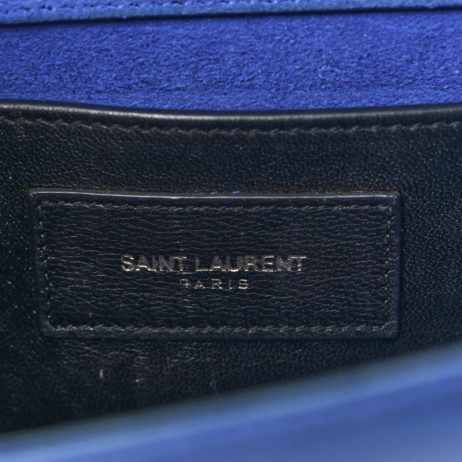 Saint Laurent Grain De Poudre Small Classic Monogram Kate Satchel Royal Blue 7 of 13
