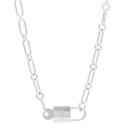 Hermes Sterling Silver Alpha Kelly Choker Necklace 1 of 5