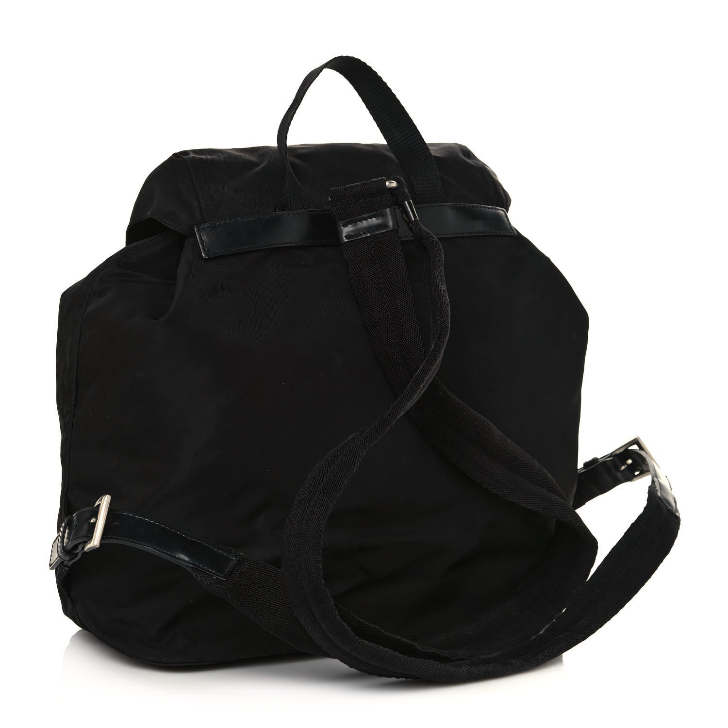 Prada Nylon Vela Medium Backpack Black 3 of 17