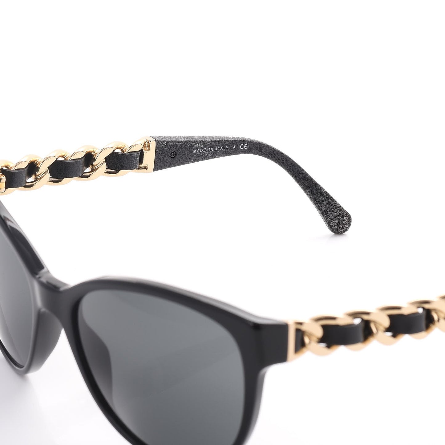 CC Chain Sunglasses 5215Q Black