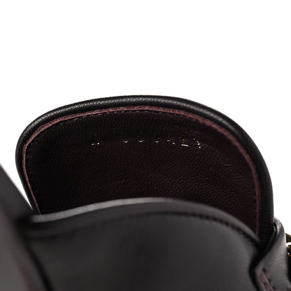 Chanel Lambskin Chain CC Mules 37 Bordeaux 5 of 9