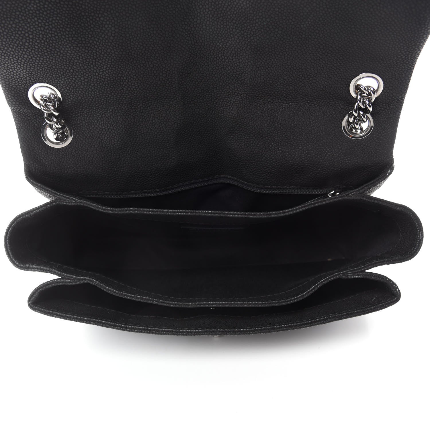 Chanel Iridescent Caviar Quilted Medium Lady Pearly Flap Black 5 of 12