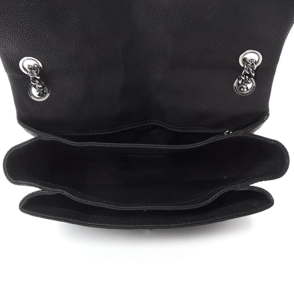 Chanel Iridescent Caviar Quilted Medium Lady Pearly Flap Black 5 of 12