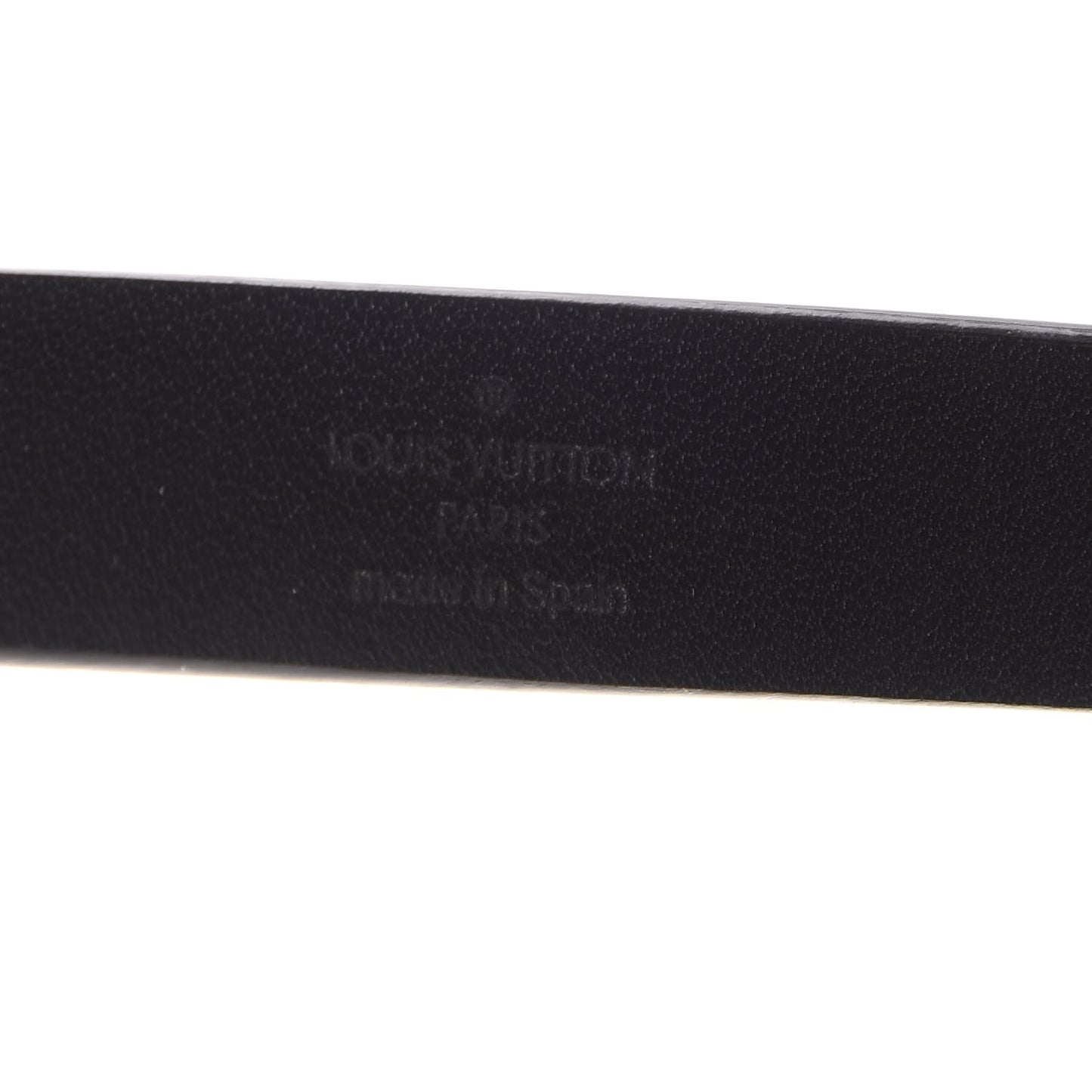 Calfskin Embossed 20MM LV Initiales Belt 80 32 Silver
