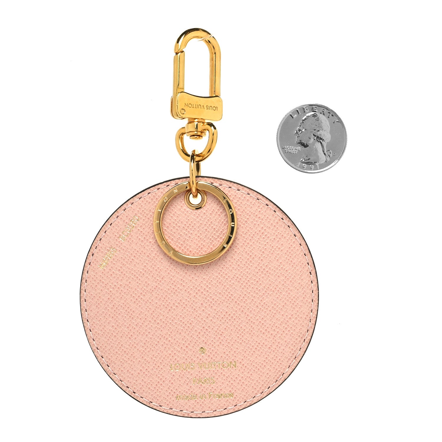 Louis Vuitton Monogram 2020 Christmas Animation Big Wheel Bag Charm Key Ring Rose Ballerine 2 of 4