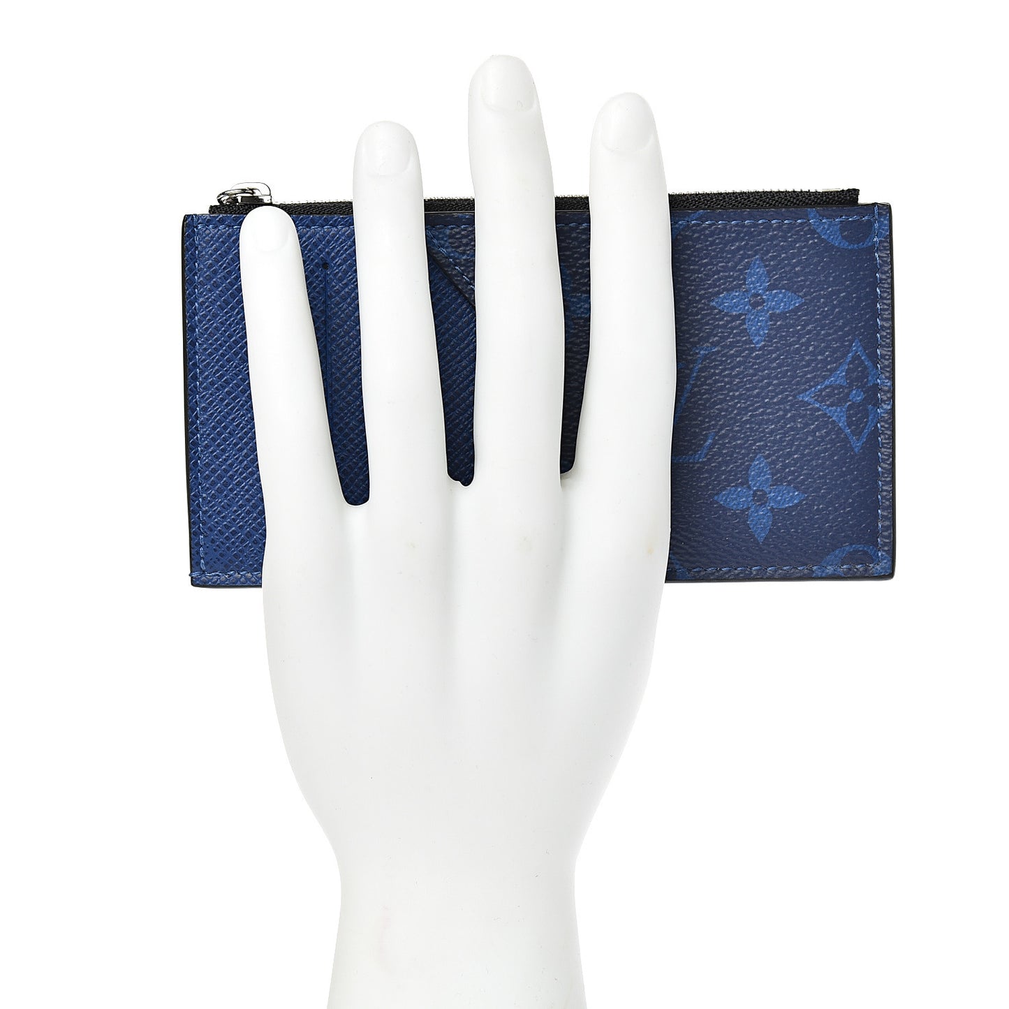 Monogram Taiga Coin Card Holder Cobalt