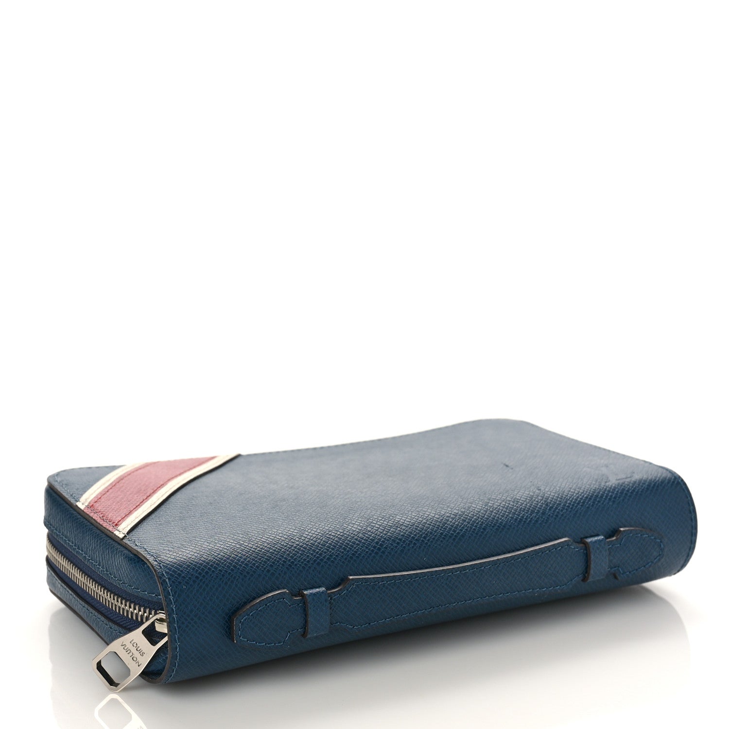 Louis Vuitton Taiga Zippy XL Wallet Blue Red 4 of 14