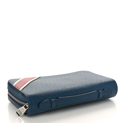 Louis Vuitton Taiga Zippy XL Wallet Blue Red 4 of 14