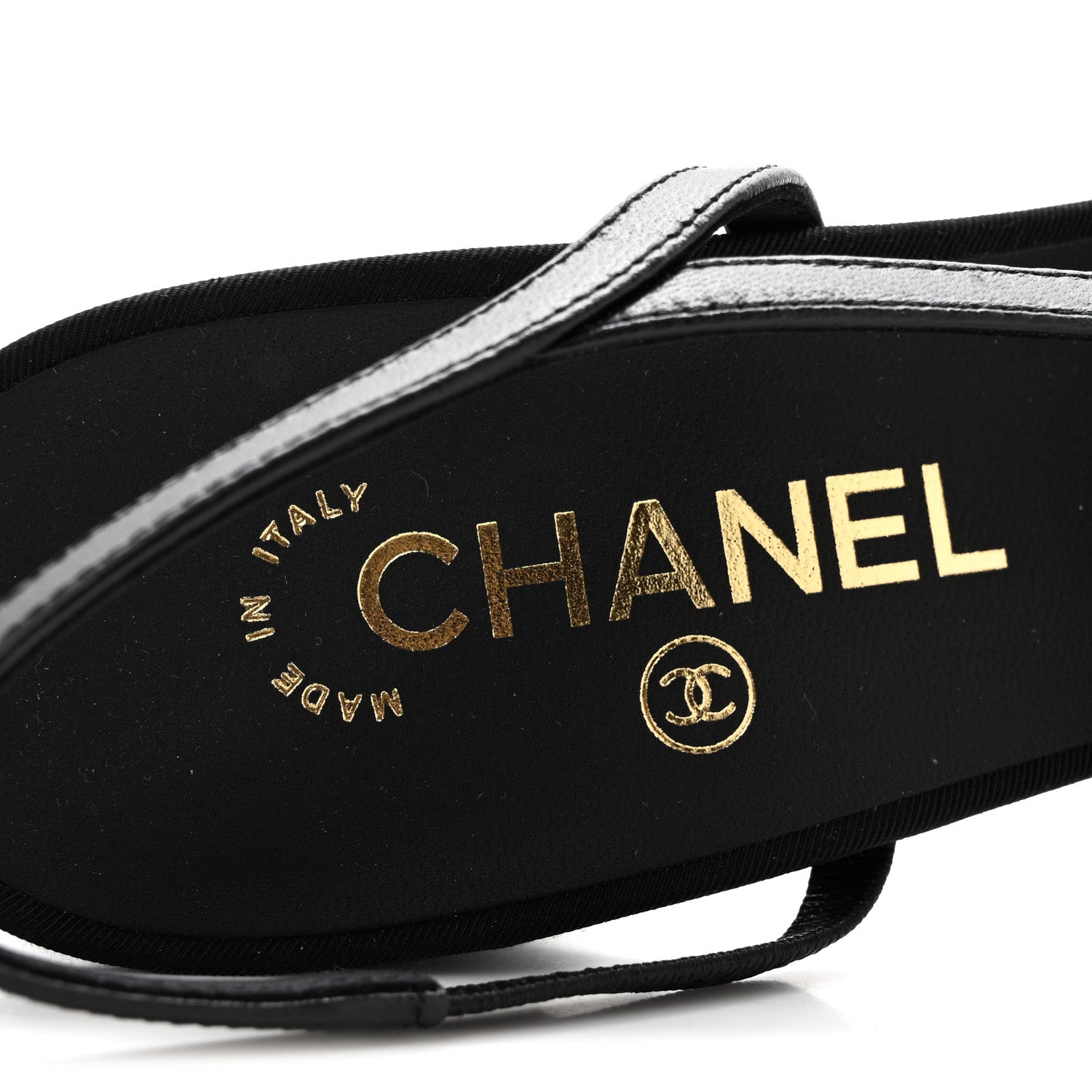 Chanel Mesh Grosgrain Cap Toe CC Slingback Pumps 40 Black 8 of 9