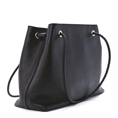 Gucci Calfskin Medium Braided Handle Gifford Tote Dark Brown 3 of 13