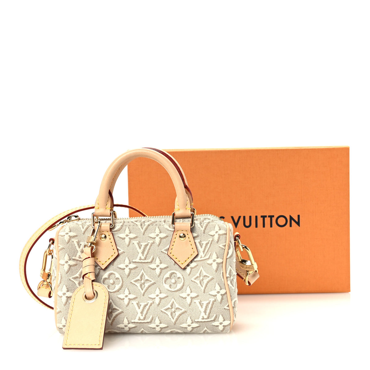 Louis Vuitton Jacquard Monogram Embleme Nano Speedy Peuplier 11 of 11