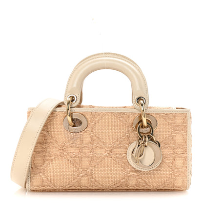 Christian Dior Raffia Macro Cannage Small Lady D-Joy Latte 1 of 9