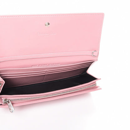 Christian Dior Lambskin Cannage Lady Dior Rendezvous Wallet Pink 5 of 7
