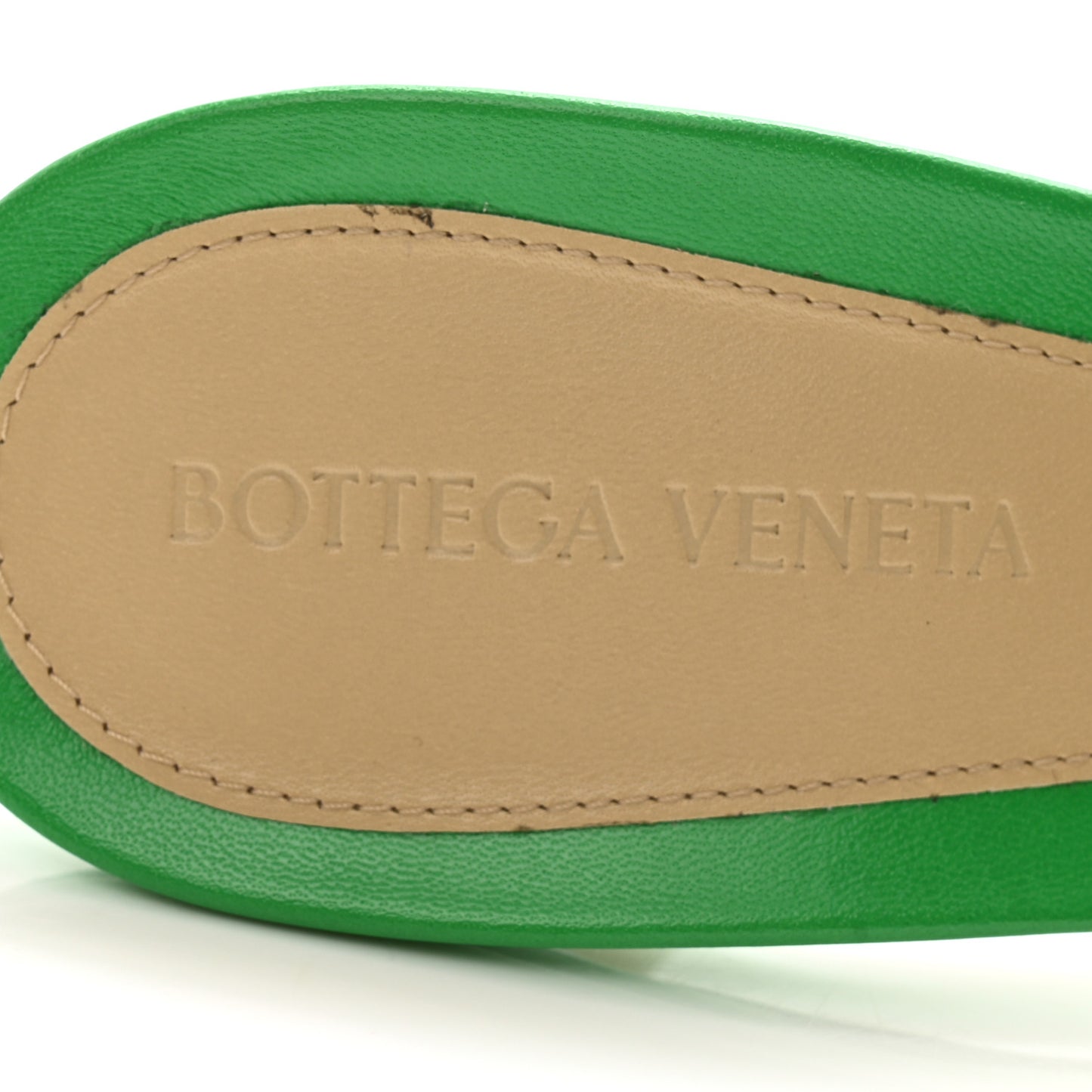 Lambskin Stretch Mule Sandals 41 Grass